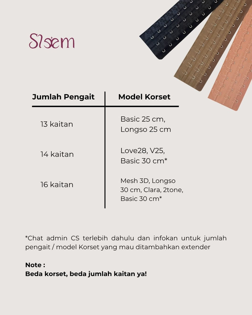 Extender | Pengait Tambahan