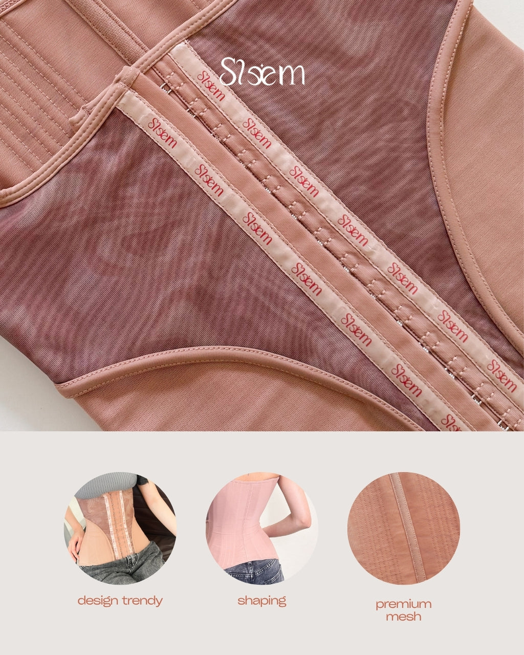 Korset Mesh 3D - 27 Tulang