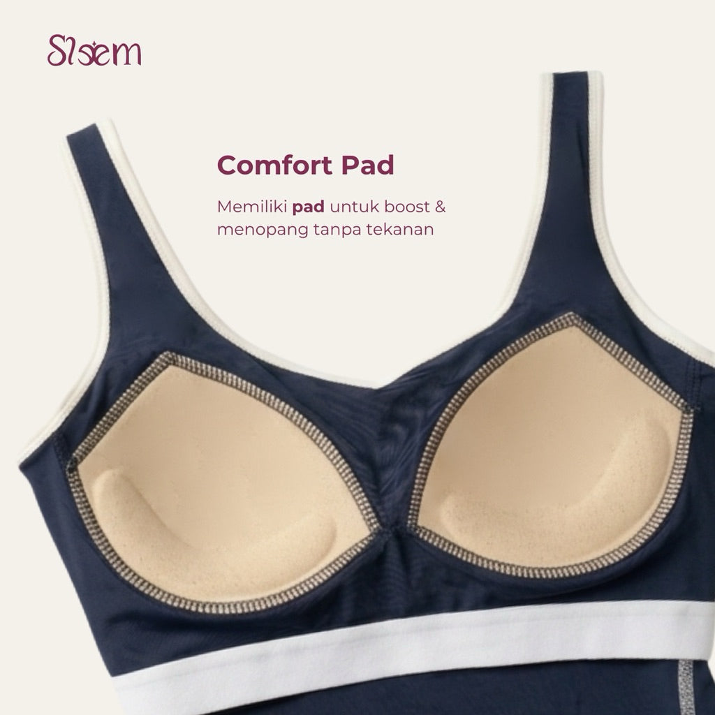 SPORT SEAMLESS PUSH UP BRA AIRLIFT GYM OLAHRAGA WANITA | SUPPORT NYAMAN + PUSH EFFECTA