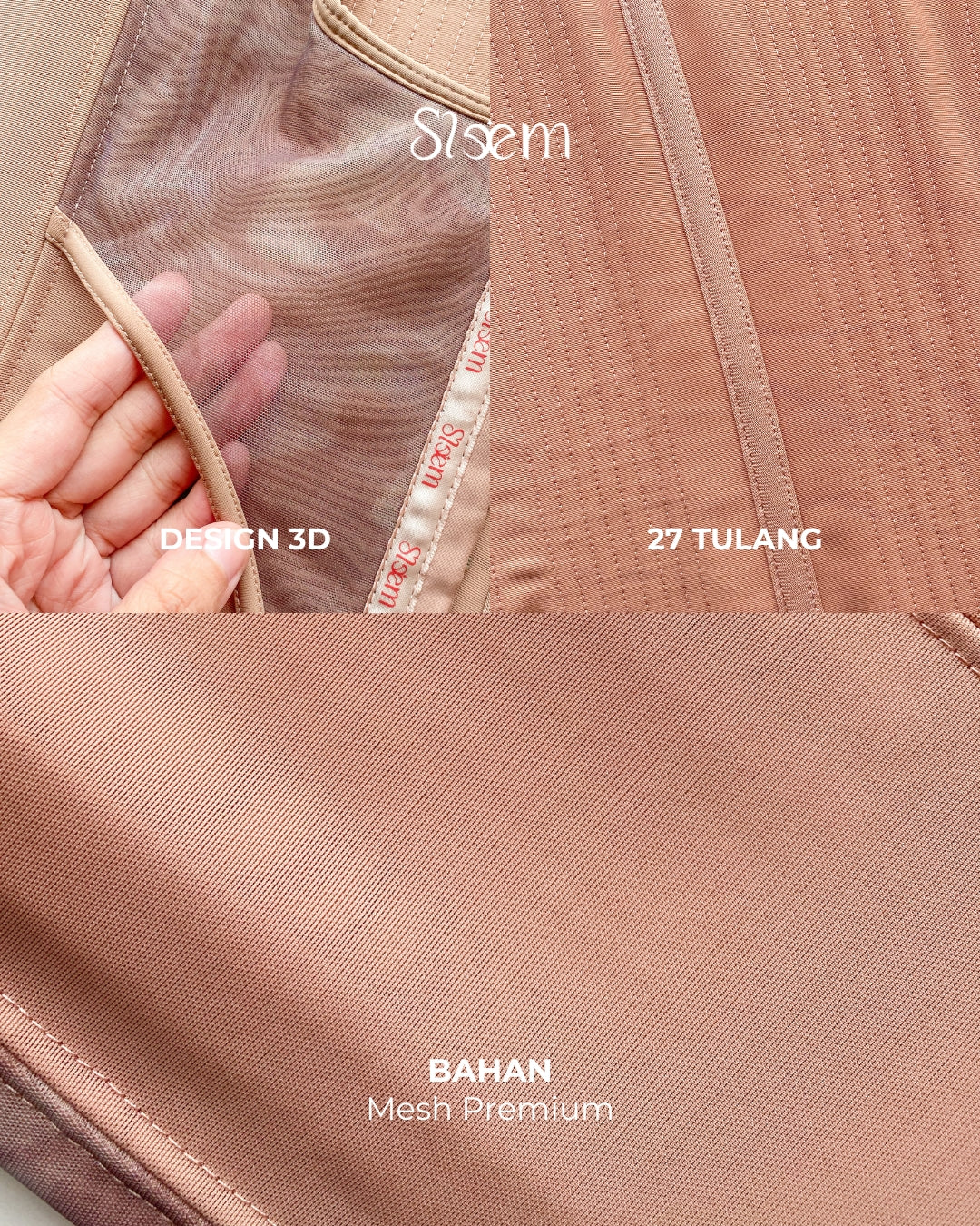 Korset Mesh 3D - 27 Tulang