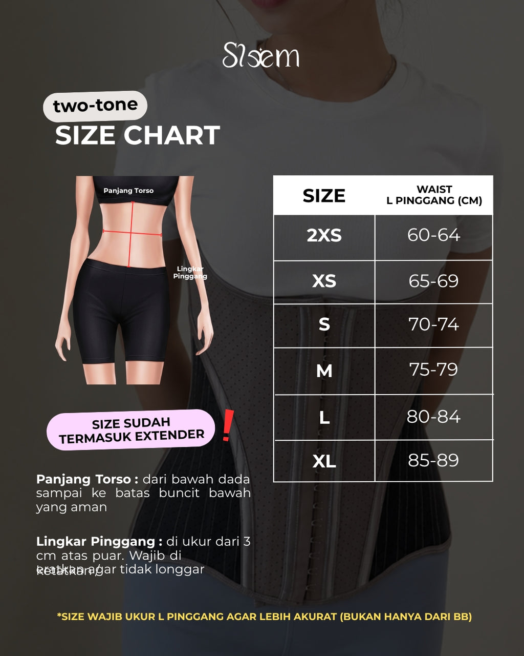 Korset 2tone - 25 Tulang