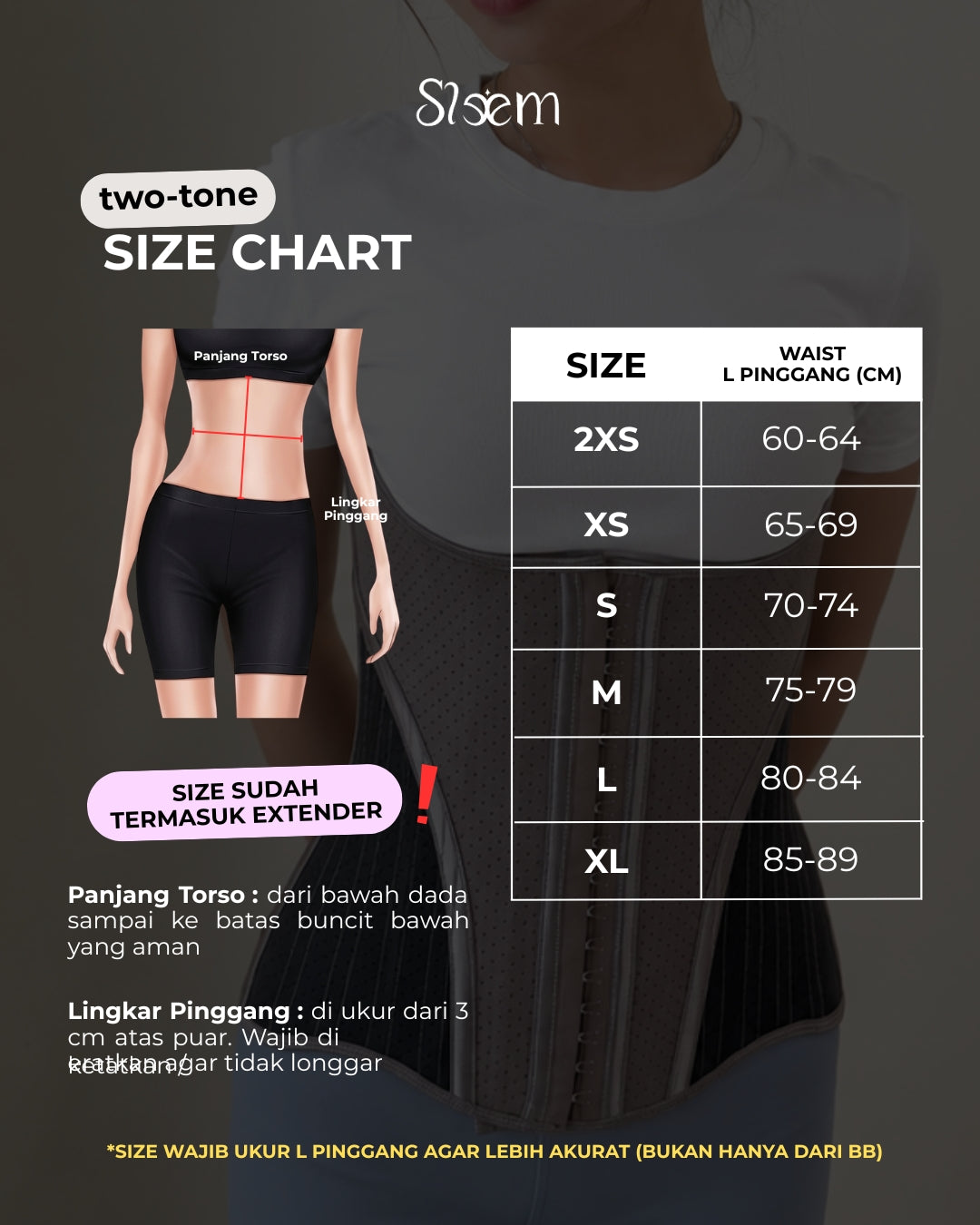 Korset 2tone - 25 Tulang