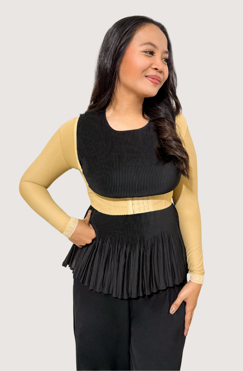 [SLEEM] Korset Lengan Panjang | Pengecil Lengan Gelambir Manset Posture Support