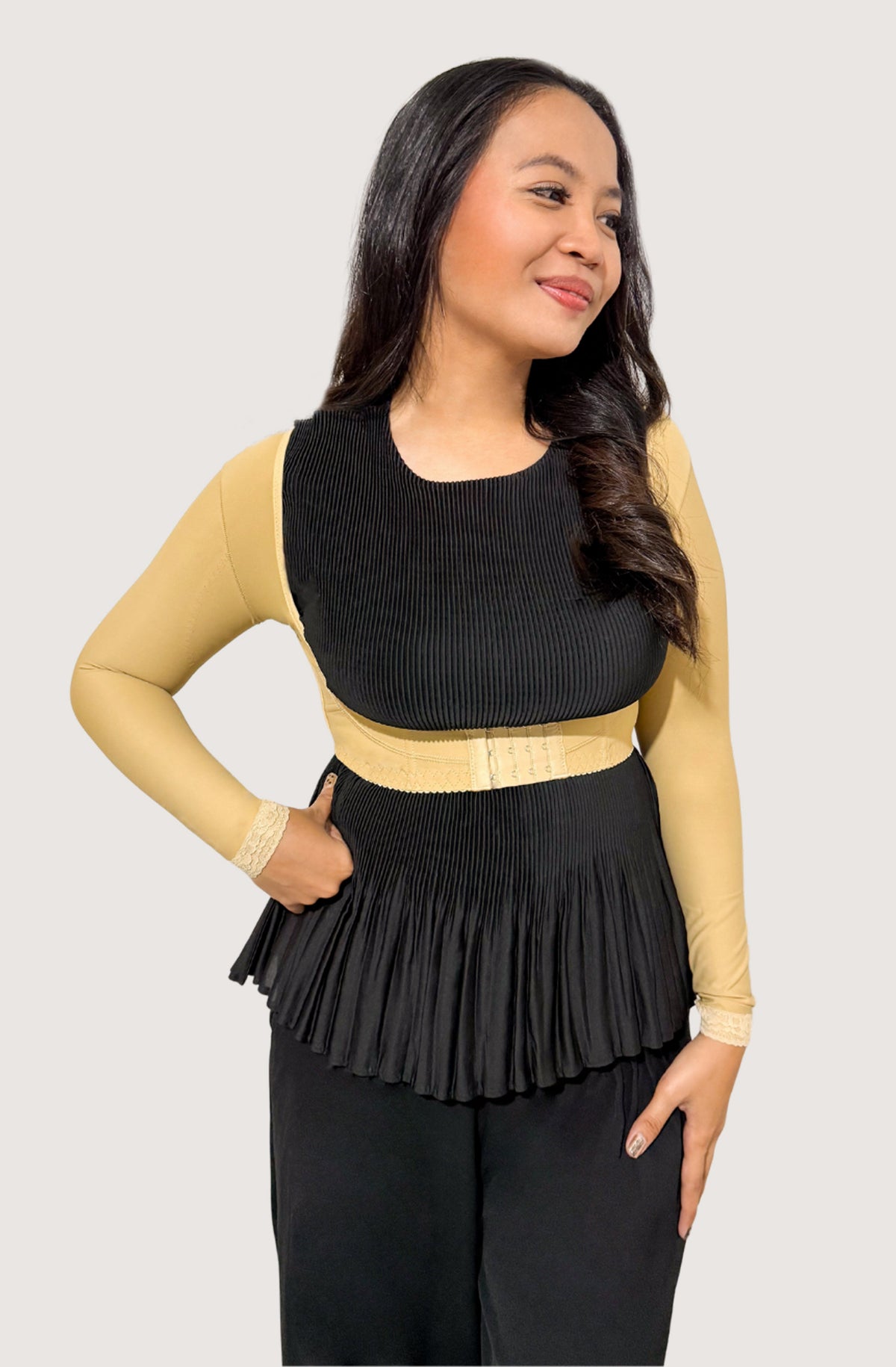 [SLEEM] Korset Lengan Panjang | Pengecil Lengan Gelambir Manset Posture Support