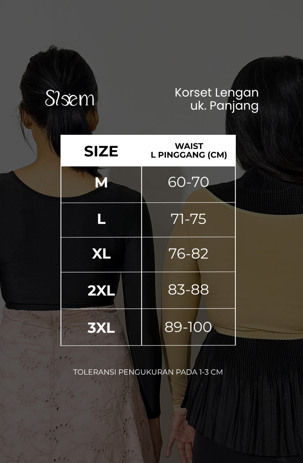 [SLEEM] Korset Lengan Panjang | Pengecil Lengan Gelambir Manset Posture Support