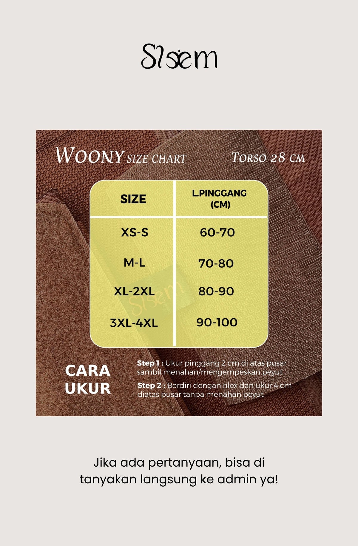 Korset Woony - 7 Tulang