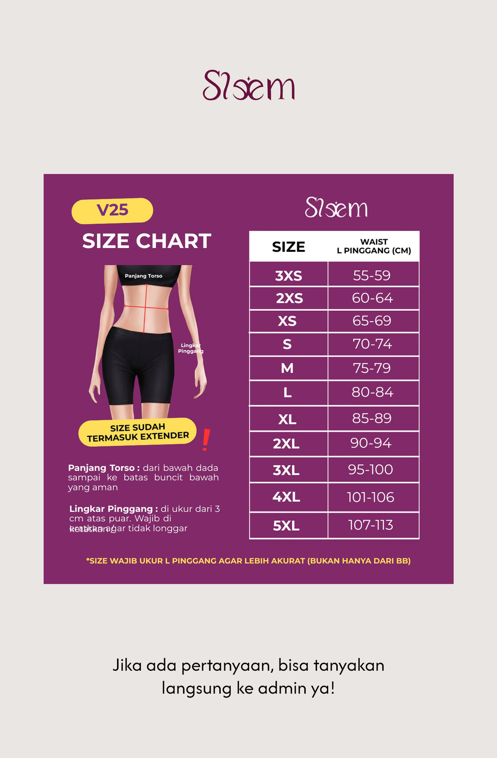 [BEST SELLER] Korset V25 - 25 Tulang 4Lapisan Super Press
