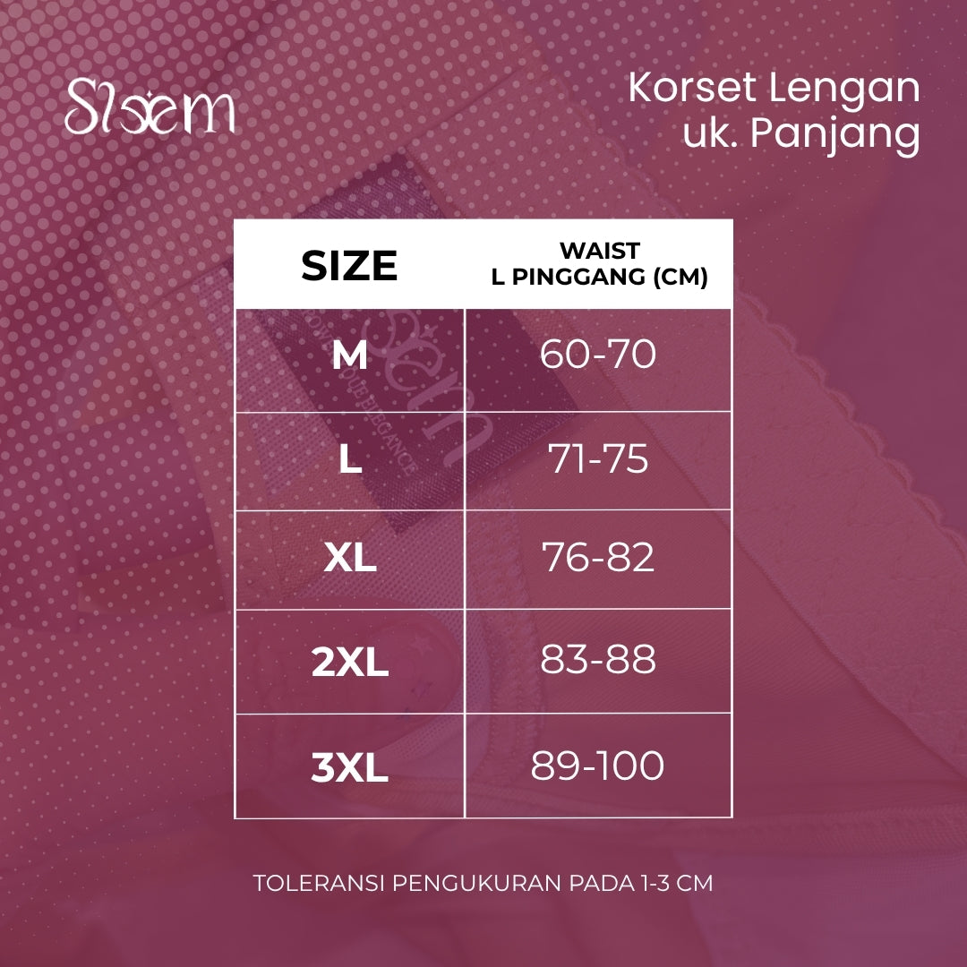 [SLEEM] Korset Lengan Panjang | Pengecil Lengan Gelambir Manset Posture Support